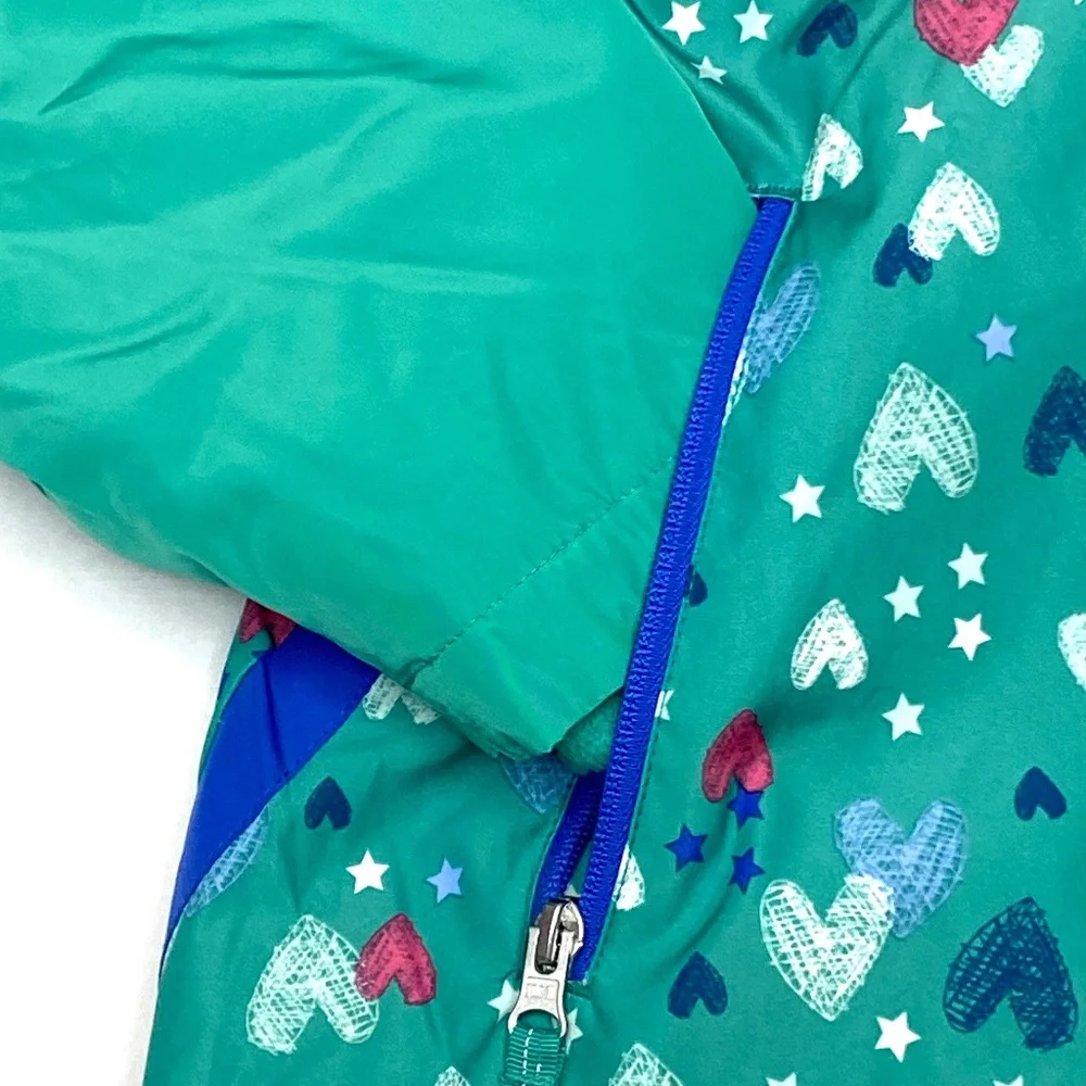 Lands End Youth Girls Winter Jacket & Snow Bib Bundle
